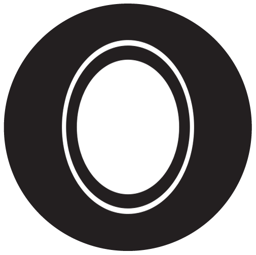 A black and white picture of an oval.